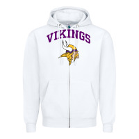 White vikings style Zipper Hoodie - artisFamous