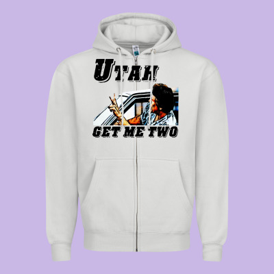 Utah Get Me 2 Zipper Hoodie Designed By Artisfamous