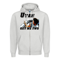 Dove Grey utah get me 2 Zipper Hoodie - artisFamous