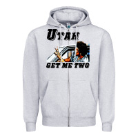 Heather Grey utah get me 2 Zipper Hoodie - artisFamous