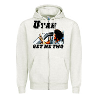 Oatmeal Heather utah get me 2 Zipper Hoodie - artisFamous