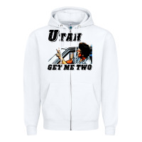 White utah get me 2 Zipper Hoodie - artisFamous