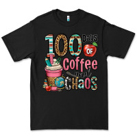 Black hundred days of coffee and chaos Premium Tee - OliviaCreatesArt