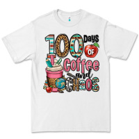 White hundred days of coffee and chaos Premium Tee - OliviaCreatesArt