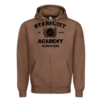 Chestnut starfleet academy Zipper Hoodie - artisFamous