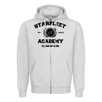 Dove Grey starfleet academy Zipper Hoodie - artisFamous