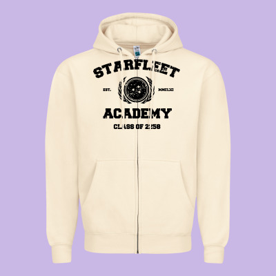 Starfleet Academy Zipper Hoodie Designed By Artisfamous