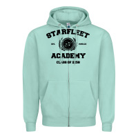 Seafoam starfleet academy Zipper Hoodie - artisFamous
