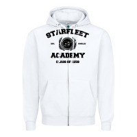 White starfleet academy Zipper Hoodie - artisFamous