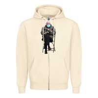 Sandshell bernie sitting in the cold with mittens meme Zipper Hoodie - artisFamous