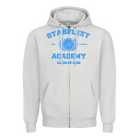 Dove Grey starfleet academy Zipper Hoodie - artisFamous