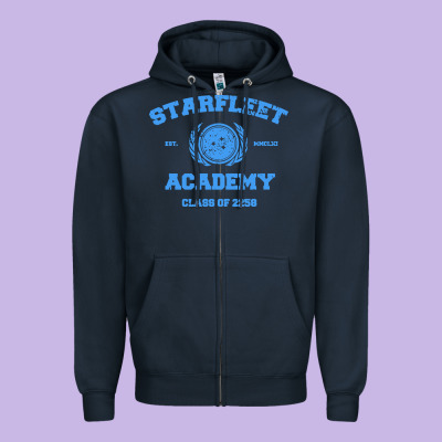 Starfleet Academy Zipper Hoodie Designed By Artisfamous