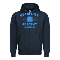Navy starfleet academy Zipper Hoodie - artisFamous