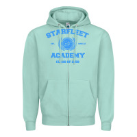 Seafoam starfleet academy Zipper Hoodie - artisFamous