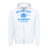 White starfleet academy Zipper Hoodie - artisFamous