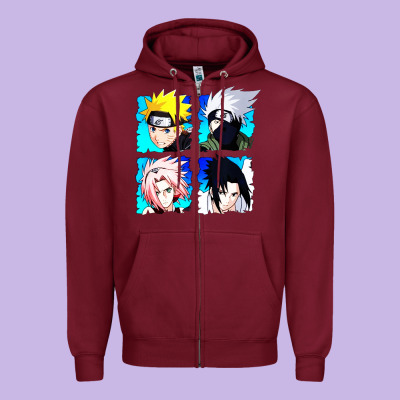 Animation Zipper Hoodie Designed By Artisfamous