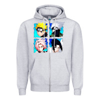 Heather Grey animation Zipper Hoodie - artisFamous