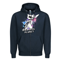 Navy diarrhea planet musician Zipper Hoodie - artisFamous
