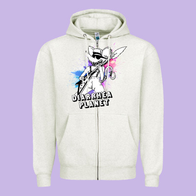 Diarrhea Planet Musician Zipper Hoodie Designed By Artisfamous
