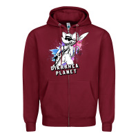 Burgundy diarrhea planet musician Zipper Hoodie - artisFamous