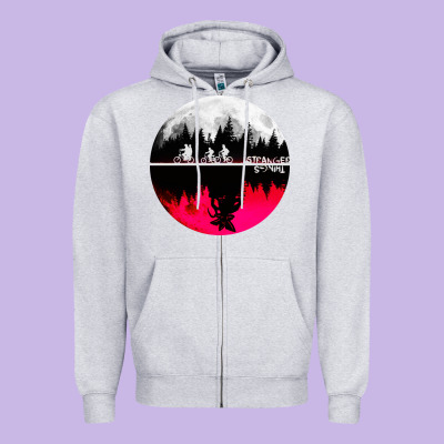 Stranger Kids Bikes Zipper Hoodie Designed By Artisfamous