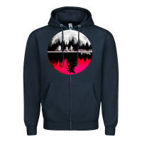 Navy stranger kids bikes Zipper Hoodie - artisFamous