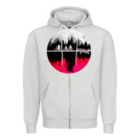 Dove Grey stranger kids bikes Zipper Hoodie - artisFamous