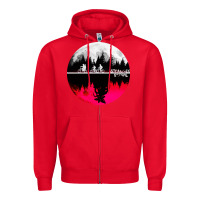 Red stranger kids bikes Zipper Hoodie - artisFamous