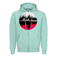 Seafoam stranger kids bikes Zipper Hoodie - artisFamous