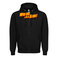 Black words on a shirt Zipper Hoodie - artisFamous