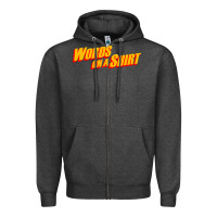 Charcoal Heather words on a shirt Zipper Hoodie - artisFamous