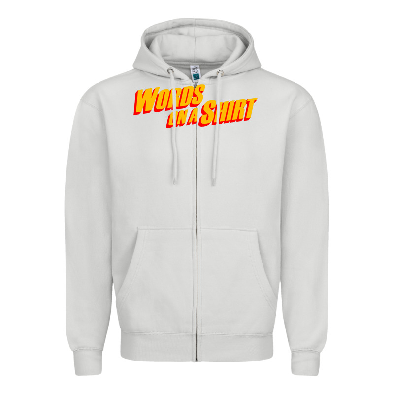 Words On A Shirt Zipper Hoodie by artisFamous | Teevron