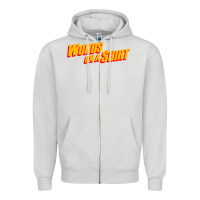 Dove Grey words on a shirt Zipper Hoodie - artisFamous