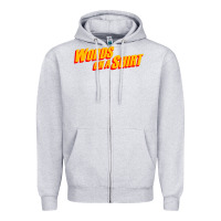 Heather Grey words on a shirt Zipper Hoodie - artisFamous