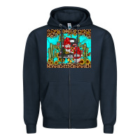 Navy truck gnome cactus Zipper Hoodie - JahusDesignShop