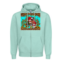 Seafoam truck gnome cactus Zipper Hoodie - JahusDesignShop