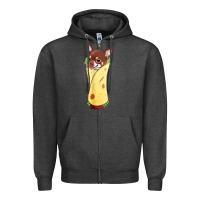 Charcoal Heather funny chihuahua dog burrito food tee Zipper Hoodie - artisFamous