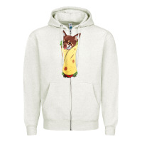 Oatmeal Heather funny chihuahua dog burrito food tee Zipper Hoodie - artisFamous