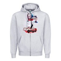 Heather Grey beauty  quinn Zipper Hoodie - artisFamous