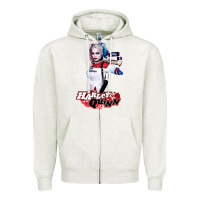Oatmeal Heather beauty  quinn Zipper Hoodie - artisFamous