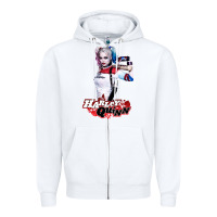 White beauty  quinn Zipper Hoodie - artisFamous