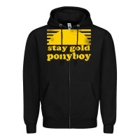 Black stay gold ponyboy the outsiders movie book Zipper Hoodie - artisFamous
