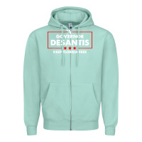 Seafoam desantis governor keep florida free Zipper Hoodie - artisFamous