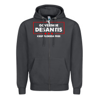 Smoke desantis governor keep florida free Zipper Hoodie - artisFamous