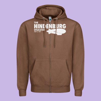 Airship Blimp Dirigible   The Hindenburg Disaste Zipper Hoodie Designed By Artisfamous