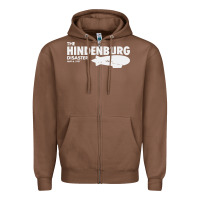 Chestnut airship blimp dirigible   the hindenburg disaste Zipper Hoodie - artisFamous