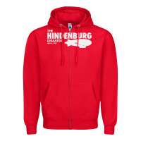 Red airship blimp dirigible   the hindenburg disaste Zipper Hoodie - artisFamous