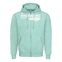 Seafoam airship blimp dirigible   the hindenburg disaste Zipper Hoodie - artisFamous