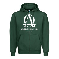 Sports Green generation alpha Zipper Hoodie - artisFamous