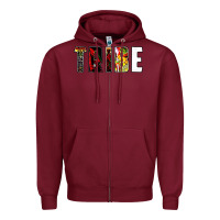 Burgundy a tribe called quote Zipper Hoodie - artisFamous